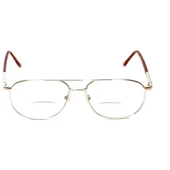 Calabria 1110CB Designer Stainless Steel Reading Glasses