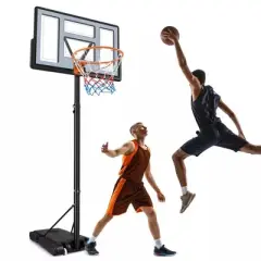 SKONYON 32 Inch Basketball Hoop Portable Adjustable 7ft Basketball Goal System with Backboard Wheels