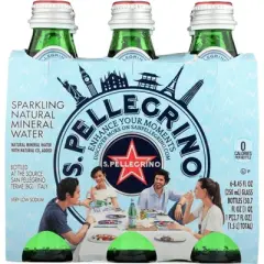 San Pellegrino Sparkling Mineral Water 6x250ml - Case of 4 - 50.7 fl oz