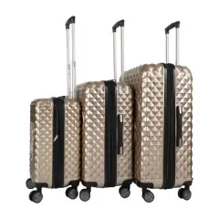 Minnie Mouse Classic Peek-a-Boo Minnie 3-Piece Rolling Luggage Set