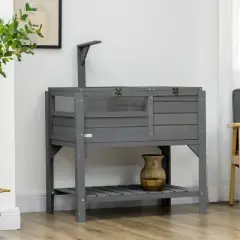 PawHut Tortoise Habitat with Shelf Storage, Weather-Protected Tortoise Enclosure, Tortoise Gift, Reptile Enclosure