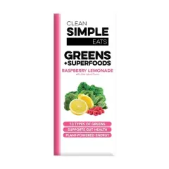 Clean Simple Eats Greens Powder Sticks - Raspberry Lemonade - 3.9oz/10ct