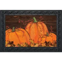 Briarwood Lane Rustic Pumpkin Patch Fall Doormat Autumn Indoor /