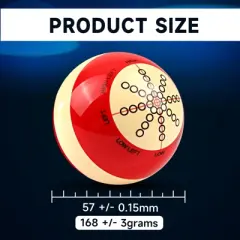GSE Billiard Practice Training Cue Ball, AAA-Grade Cue Ball with 6 Dots