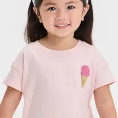 Toddler Girls' 'Ice Cream' Shirt - Cat & Jack&trade; Peach Orange
