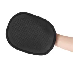 OXO Pot Holder: Silicone & Cotton, Machine Washable, Solid Pattern, Gray/Black, Kitchen Textiles, 9.8" x 7.4"