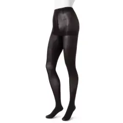 Hanes Premium Women's 2pk Opaque Tights - Black