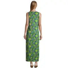 Lands' End Women's Cotton Jersey Sleeveless Swim Cover-up Maxi Dress