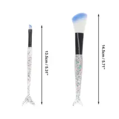 Unique Bargains Mermaid Makeup Brush Set 10 Pcs
