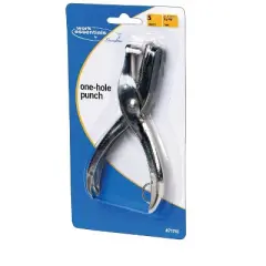 Swingline Work Essentials 5 Sheet Capacity Single Hole Paper Punch Silver