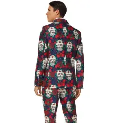 Suitmeister Men's Halloween Party Suit - Day Of The Dead Costume - Multicolor
