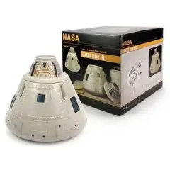 Crowded Coop, LLC NASA Apollo Capsule Ceramic Cookie Jar