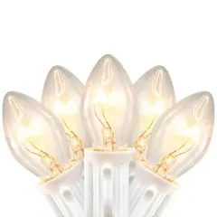 Northlight C7 Christmas String Lights - Clear - 24' White Wire - 25ct