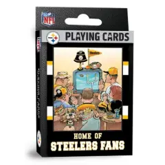 MasterPieces Officially Licensed NFL Pittsburgh Steelers Fan Deck Playing Cards - 54 Card Deck