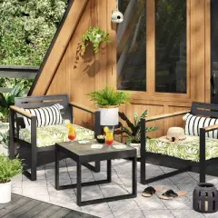 Mira Geometric Diamond Indoor/Outdoor Rug Cream - Threshold&trade;