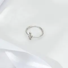 Girls' Classical Music Note Sterling Silver Ring - In Season Jewelry