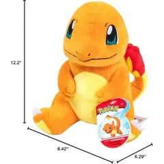 Pokemon 8" Plush Starter 3-Pack - Charmander, Squirtle, Bulbasaur - Generation 1 - Soft Stuffed Animal Figure Toys - Gift for Kids, Boys, Girls - 2+