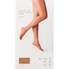Women's 20D Sheer Control Top Tights - A New Day