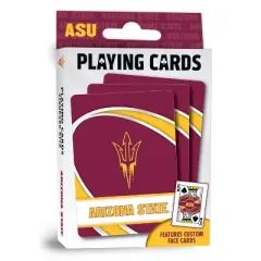 MasterPieces Officially Licensed NCAA Arizona State Sun Devils Playing Cards - 54 Card Deck for Adults