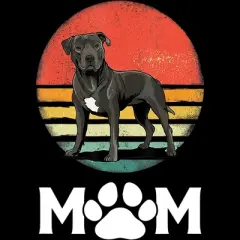 Women's Design By Humans Mother's Day Pittie Mom Pitbull Dog Lovers By JorgeLopez Racerback Tank Top