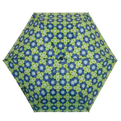 ShedRain Auto Open Auto Close Compact Umbrella - Blue/Green