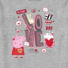 Toddler's Peppa Pig Friends Love Letters T-Shirt