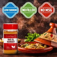 Eastanbul Ras El Hanout Spice, Ras El Hanout Moroccan Spice Blend, 7.1oz
