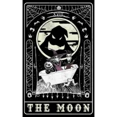 Men's The Nightmare Before Christmas Oogie Boogie The Moon Tarot Card T-Shirt