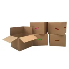 Moving Boxes With Labels