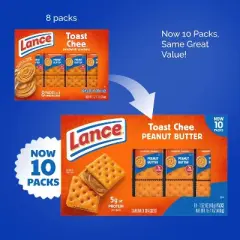 Lance ToastChee Peanut Butter Sandwich Crackers - 15.10oz