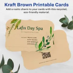 Avery Printable Flourished Edge Postcards, 4" x 6", Kraft Brown, 20ct