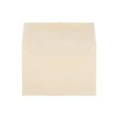 JAM Paper A7 Parchment Invitation Envelopes 5.25 x 7.25 Natural Recycled 35394