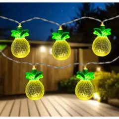 Northlight LED Pineapple Indoor Outdoor Patio Light Set - 4.5' Clear Wire - 10ct