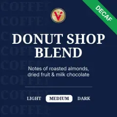 Victor Allen's Coffee Decaf Donut Shop Blend, Medium Roast, 200 Count, Single Serve Coffee Pods for Keurig K-Cup Brewers