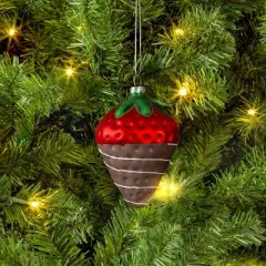 Christmas Glass Chocolate Dipped Strawberry Ornament - Wondershop&trade;