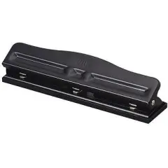 Officemate Adjustable Hole Punch 2-3 Hole 9/32" 11 Sht Cap. Black 90095