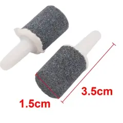 Unique Bargains Aquarium Tank Pump Decor Air Bubble Stone Aerator Distributor Gray White 12 Pcs