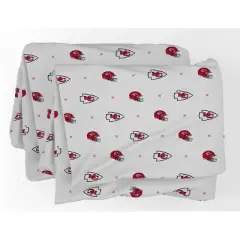NFL Kansas City Chiefs Small X Queen Sheet Set - 3pc