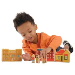 Trenak Trading Homes Around the World Wooden Blocks  - Set of 15