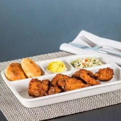 Bia Cordon Bleu Porcelain TV Picnic Tray Divided Compartments White