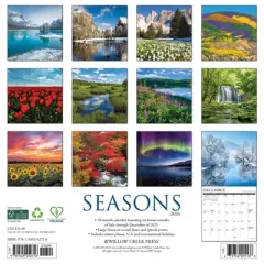 Willow Creek Press 12"x12" 2026 Seasons Wall Calendar