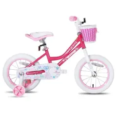 Joystar Angel Kids Toddler Training Balance Bike Bicycle with Training Wheels, Rubber Air Free Tires, and Coaster Brake, Ages 2 to 4
