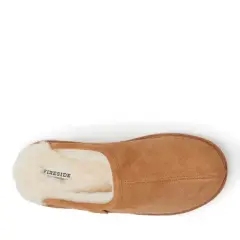 Fireside By Dearfoams Men's Warwick Genuine Shearling Scuff Slipper