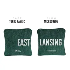 Gameday East Lansing Synergy Pro Green Cornhole Bags (Set of 4)