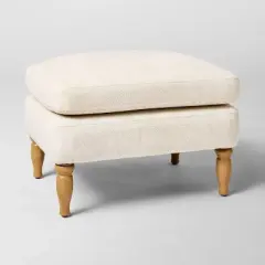 Kauri Upholstered Ottoman Natural - Threshold&trade; designed with Studio McGee