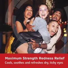 Rohto Max Strength Redness Reliever, Lubricant Eye Drops, Redness & Dry Eye Symptom Relief - 0.4 fl oz