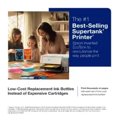 Epson EcoTank ET-2980 Wireless All-in-One Color Supertank Printer - White: Automatic 2-Sided Printing, Borderless Photos, Print From Mobile Device