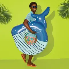 Whale Tube Water Floats and Inflatables - Sun Squad&trade;: Novelty PVC Pool Toy