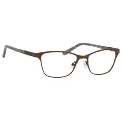 Ernest Hemingway H4822 Womens Rectangular Frame Eyeglasses in Brown 52 mm