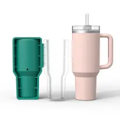 For Stanley Cup Integrated Silicone Ice Lattice Mold &ndash; Black Ice Maker Case for Easy Ice Cube Production